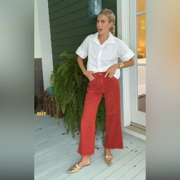 Julia Amory Antibes Top Blanc Medium NWT - Picture 2 of 16